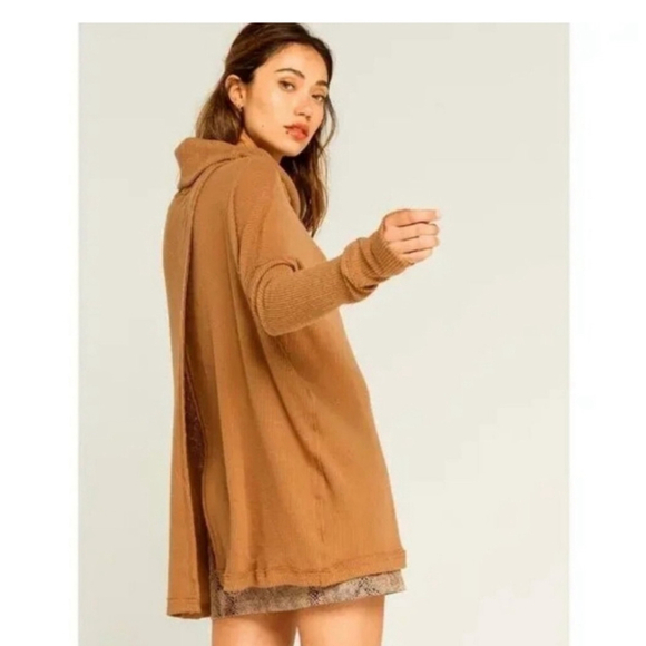 Women's Free People Sweater Orange M - Picture 2 of 5